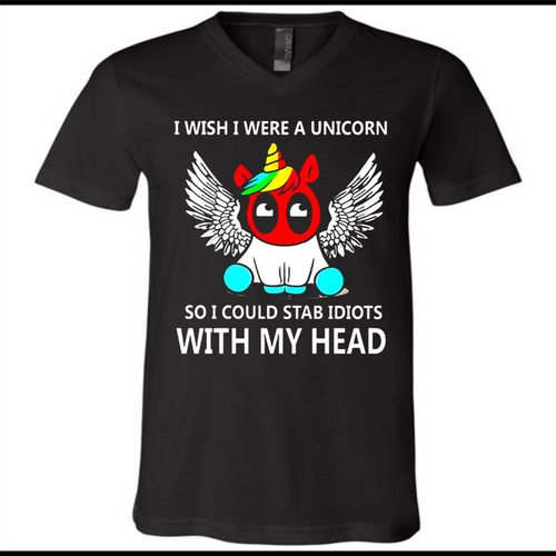 I wish I were a Unicorn soi could stab idiots with my head