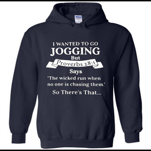 I wanted to go jogging but Proverbs