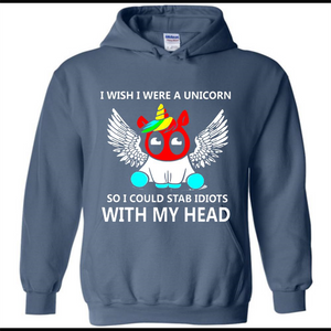 I wish I were a Unicorn soi could stab idiots with my head