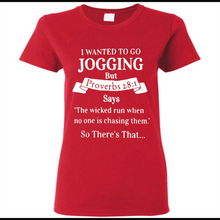 I wanted to go jogging but Proverbs
