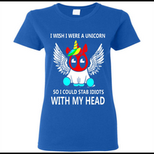 I wish I were a Unicorn soi could stab idiots with my head