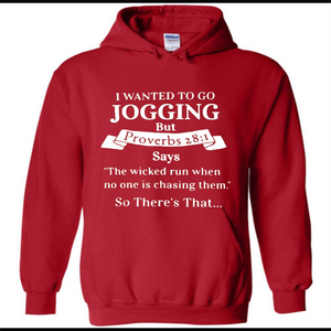 I wanted to go jogging but Proverbs