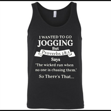 I wanted to go jogging but Proverbs