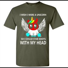 I wish I were a Unicorn soi could stab idiots with my head