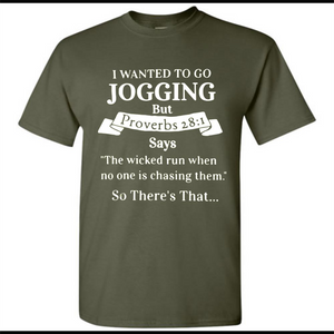 I wanted to go jogging but Proverbs