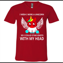 I wish I were a Unicorn soi could stab idiots with my head