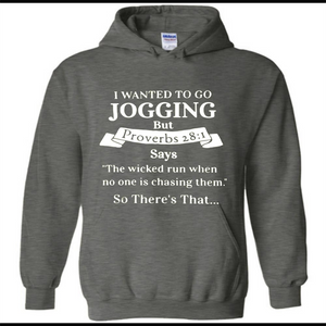 I wanted to go jogging but Proverbs