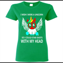 I wish I were a Unicorn soi could stab idiots with my head