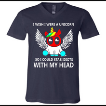I wish I were a Unicorn soi could stab idiots with my head