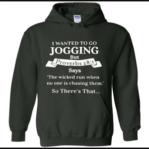 I wanted to go jogging but Proverbs