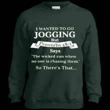 I wanted to go jogging but Proverbs