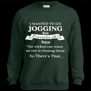 I wanted to go jogging but Proverbs