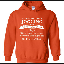 I wanted to go jogging but Proverbs
