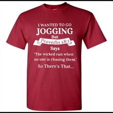 I wanted to go jogging but Proverbs