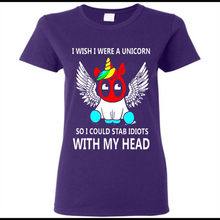 I wish I were a Unicorn soi could stab idiots with my head